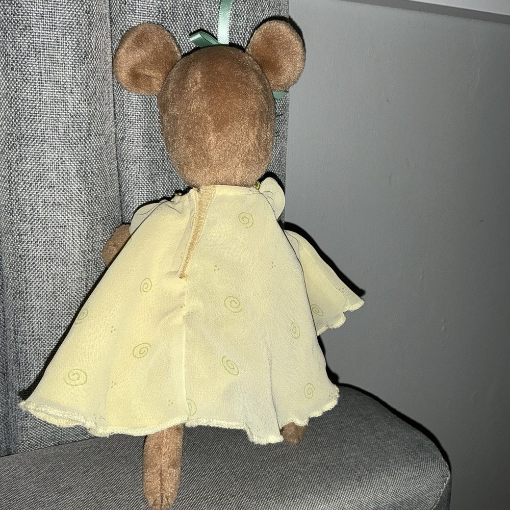 American Girl Angelina Ballerina Alice Mouse Doll Green Dress 2001 Vintage - Picture 4 of 8